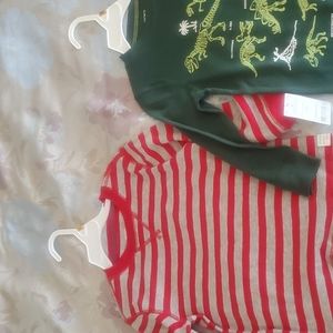 Boys long sleeve shirts.Size 3T grey/red and green